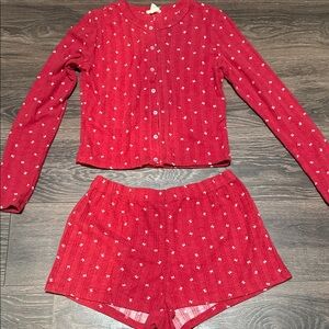 Women's Red Pajama Set